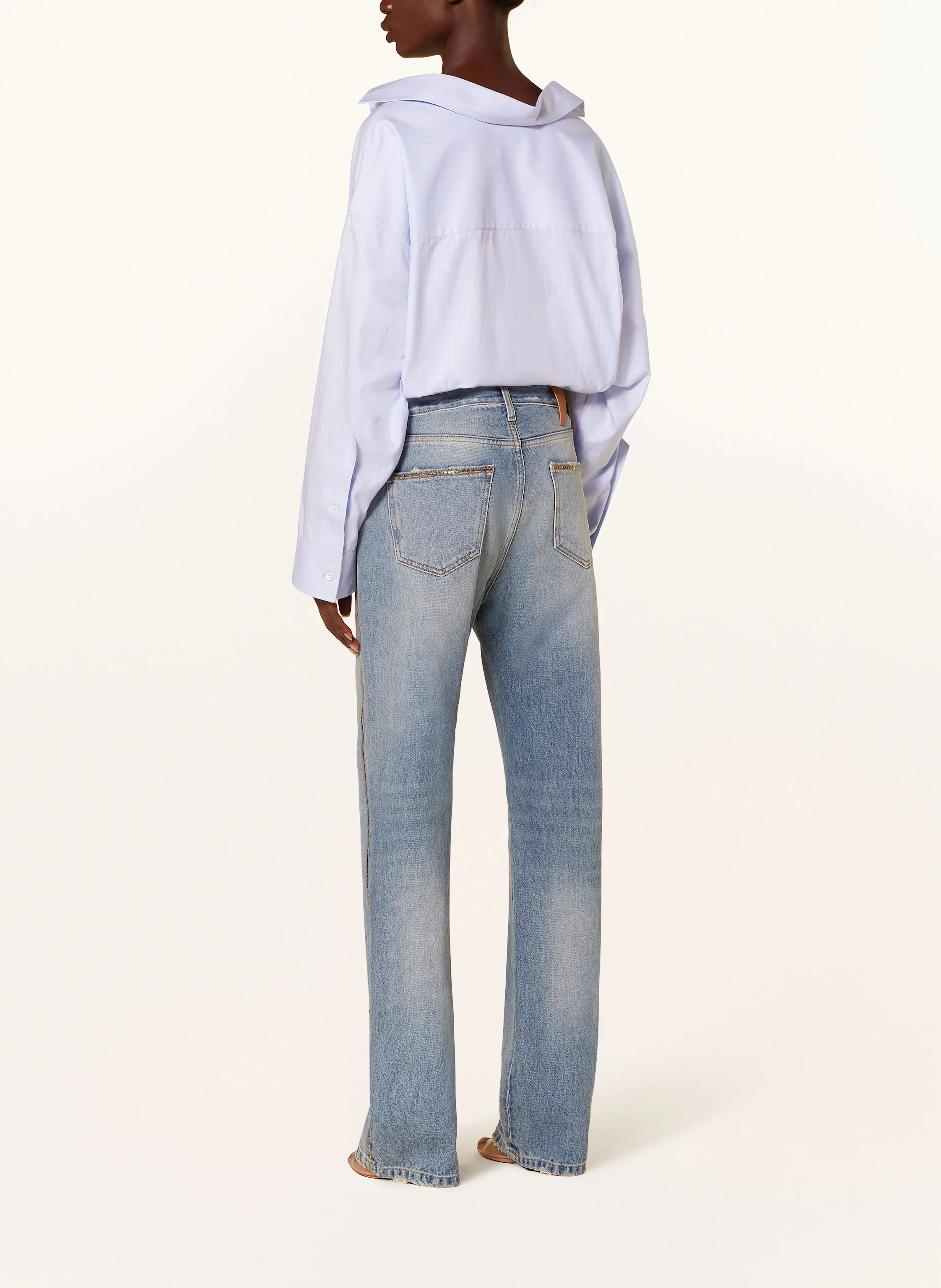DARKPARK Straight Jeans NAOMI mit Schmucksteinen