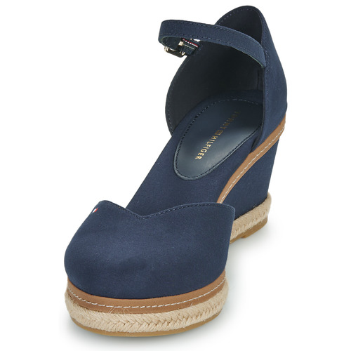Tommy Hilfiger - BASIC CLOSED TOE MID WEDGE - Marine