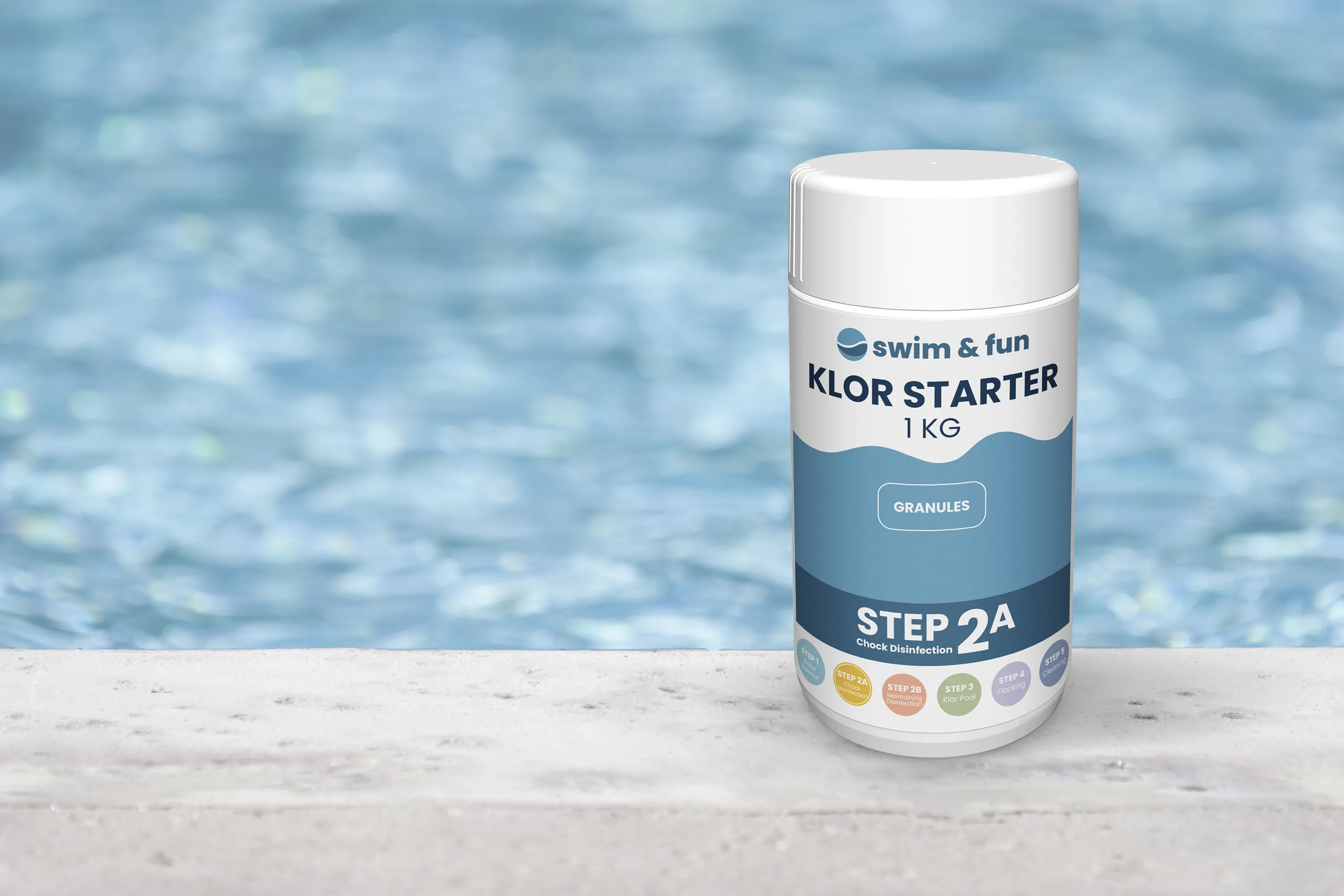 Swim & Fun Starter Vandplejemiddel Klor Starter Granulat