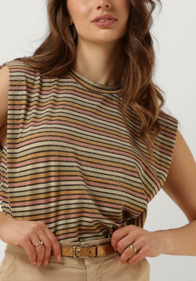 SUMMUM multi summum top top sleeveless multicolor lurex jersey