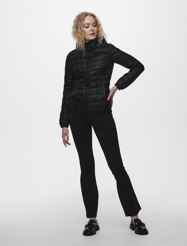 ONLY Onltahoe Bodywarmer - Zwart - Gewatteerd - Vaste Capuchon