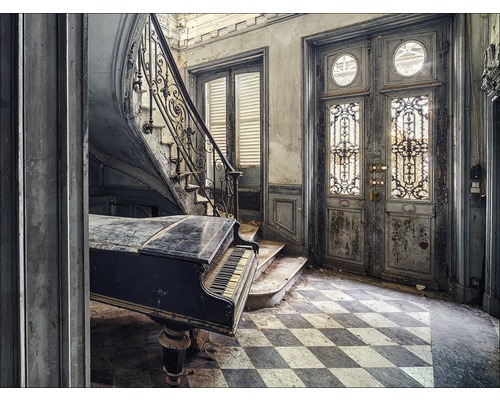 Canvasprint Verloren Huis 77x57 cm