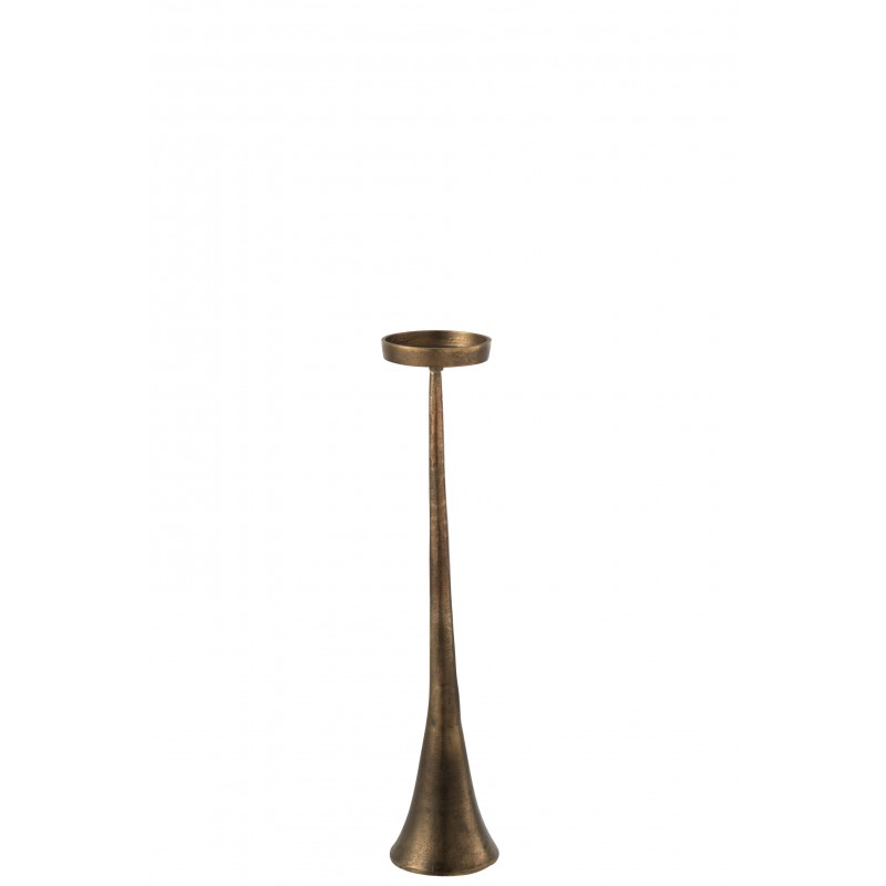 Chandelier en métal bronze 13x13x62cm