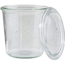 Bocal en verre Weck avec couvercle