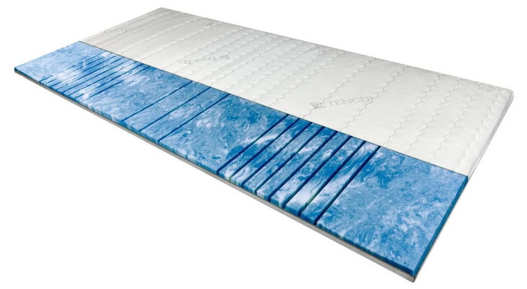 AM Qualitätsmatratzen 7-Zonen Deluxe Gelschaum-Topper