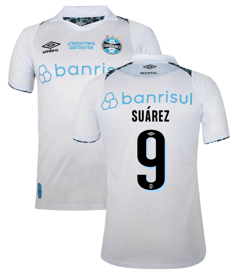 Grêmio Uitshirt 2025   Bedrukking Suárez - Voetbalshirt Brazilië