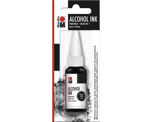 Marabu Alcohol Ink, zwart 073, 20 ml