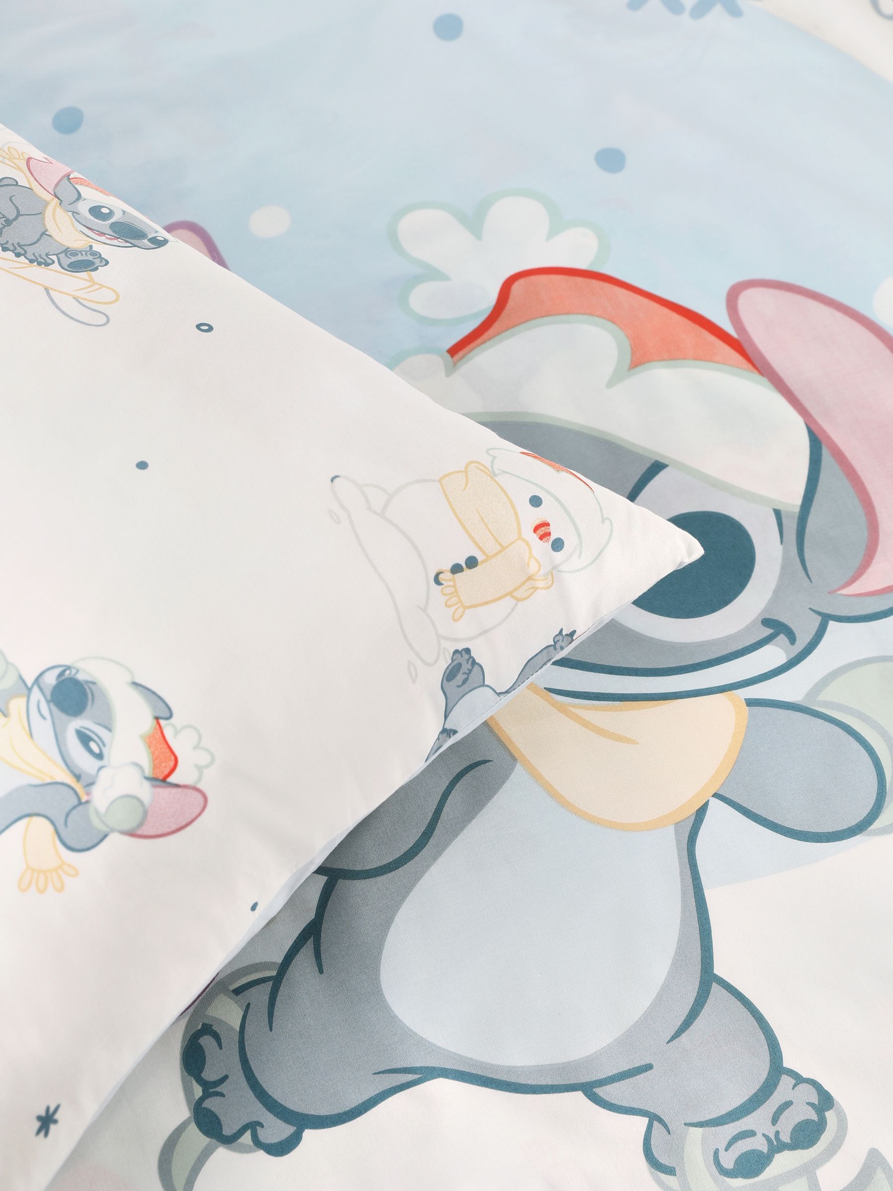Disney Lilo en Stitch Kerstmis Dekbedovertrek en Kussensloop Set