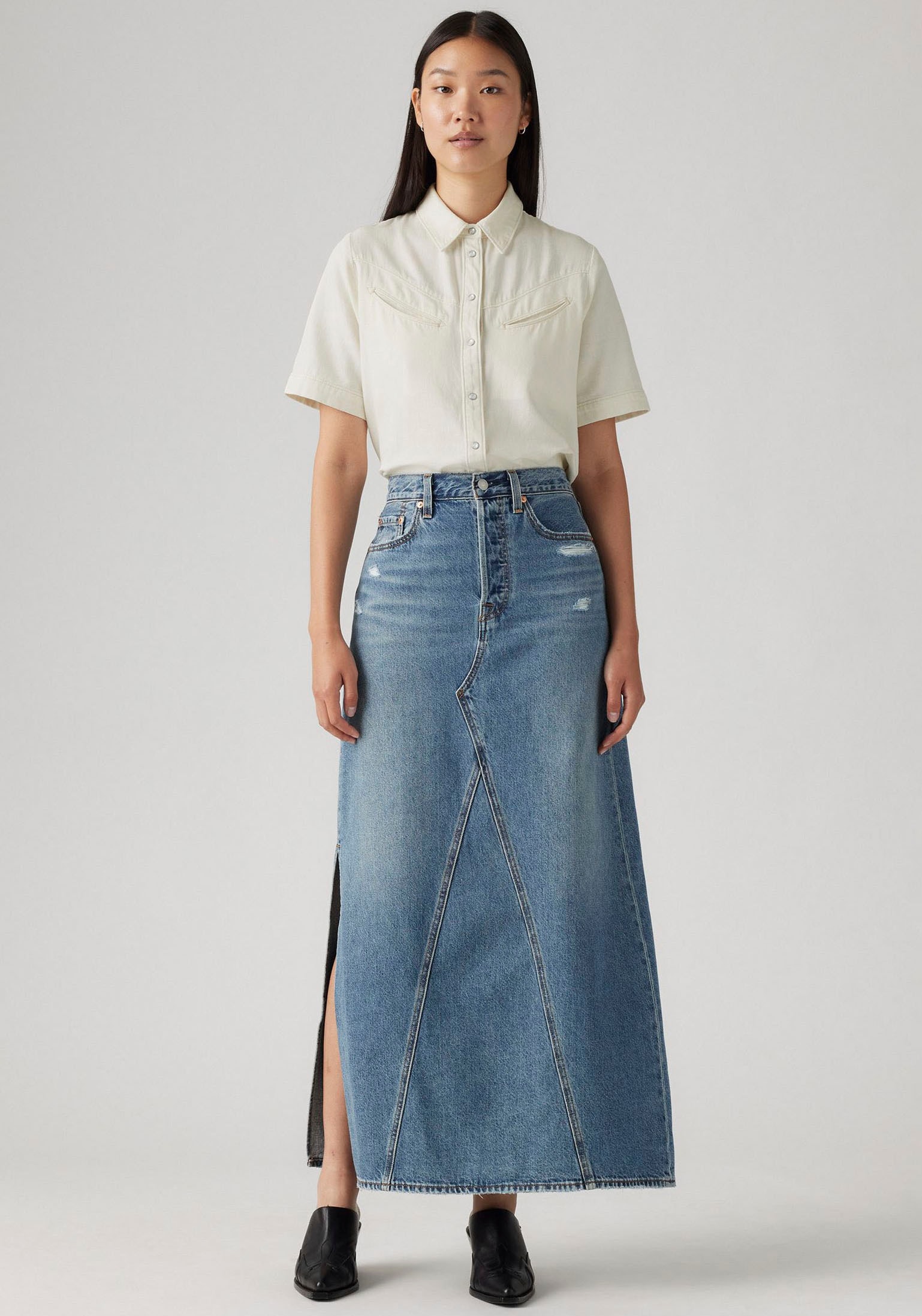 Levi's® Jeansrock »ICONIC LONG SKIRT« im Five-Pocket Style