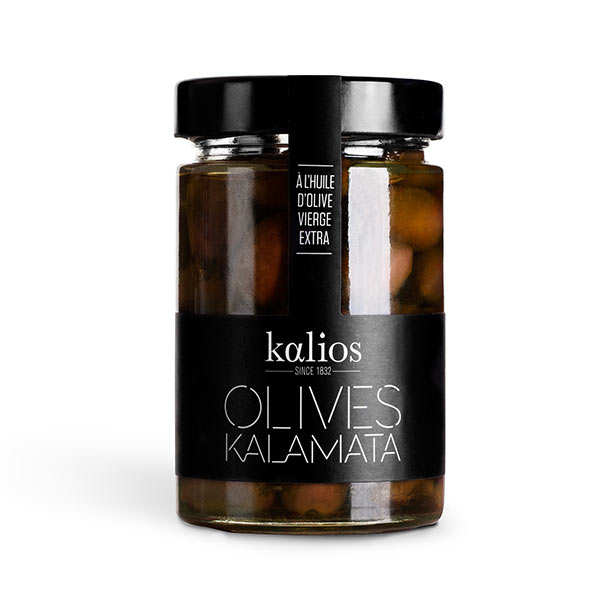 Olives de Kalamata de Grèce AOP à l'huile d'olive vierge extra