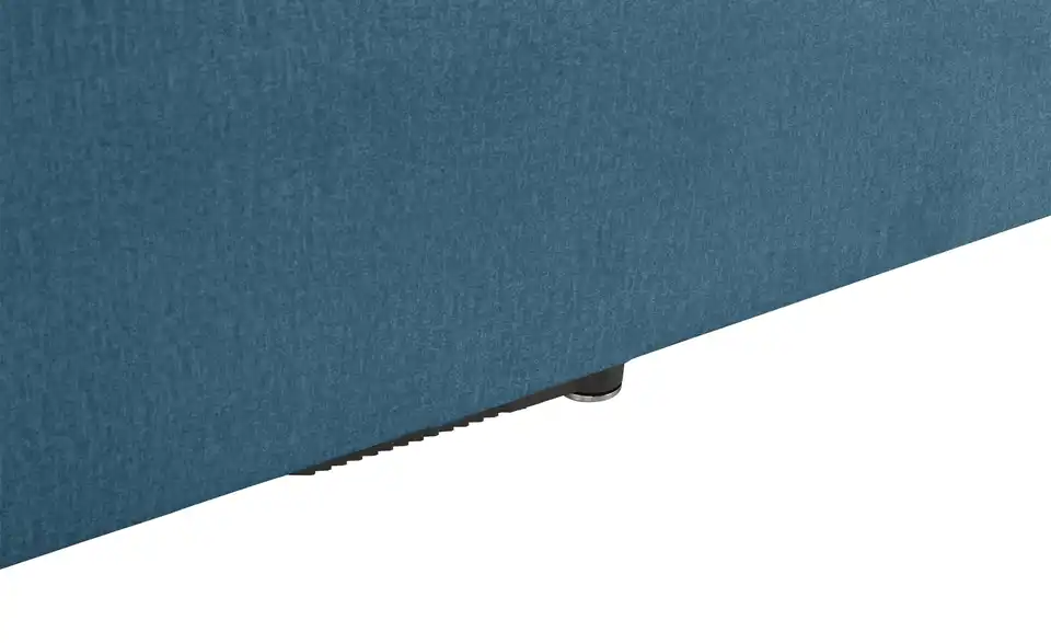Element Branna Blau Samt Ottomane links
