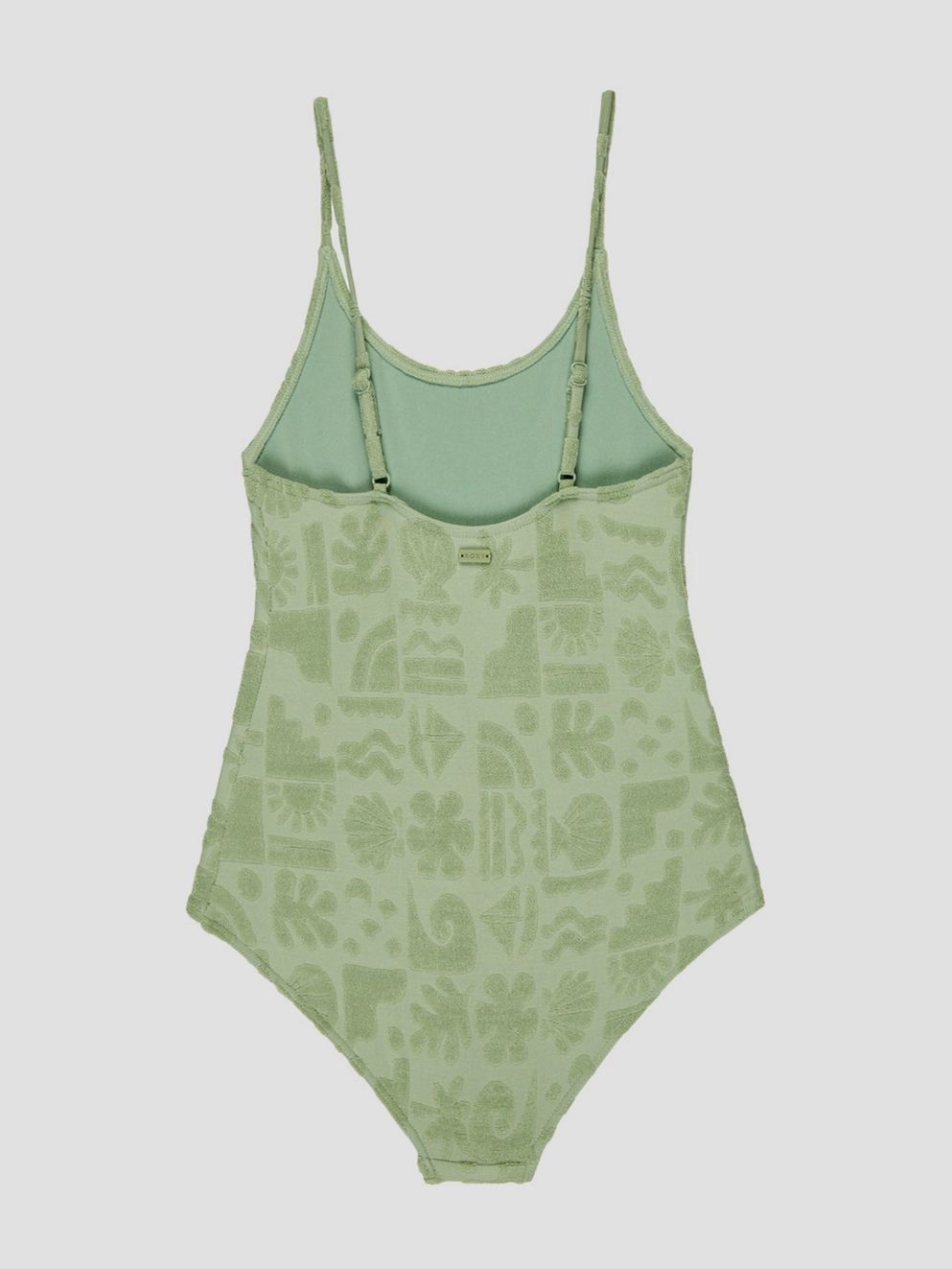 Roxy Beach Check Kids Bikini basil