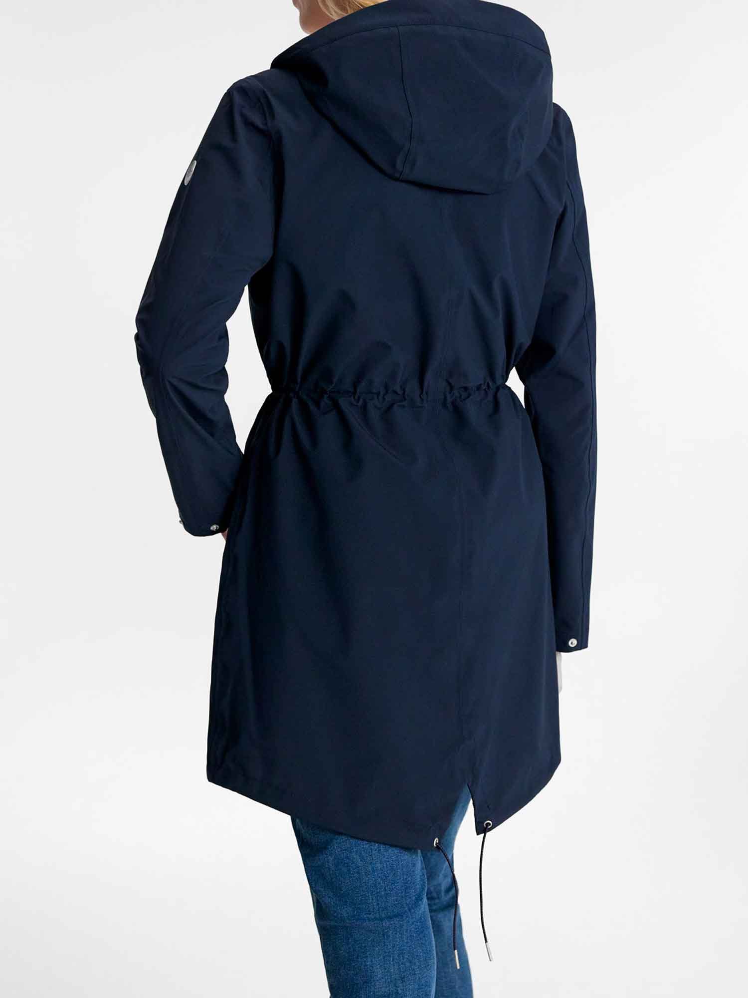 Parka Longue Femme Imperméable Marine