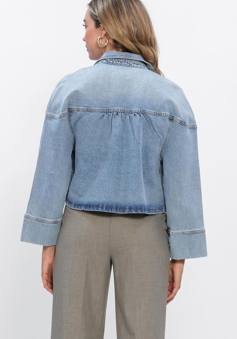 blauwe dante6 spijkerjas talisa denim cape shirt