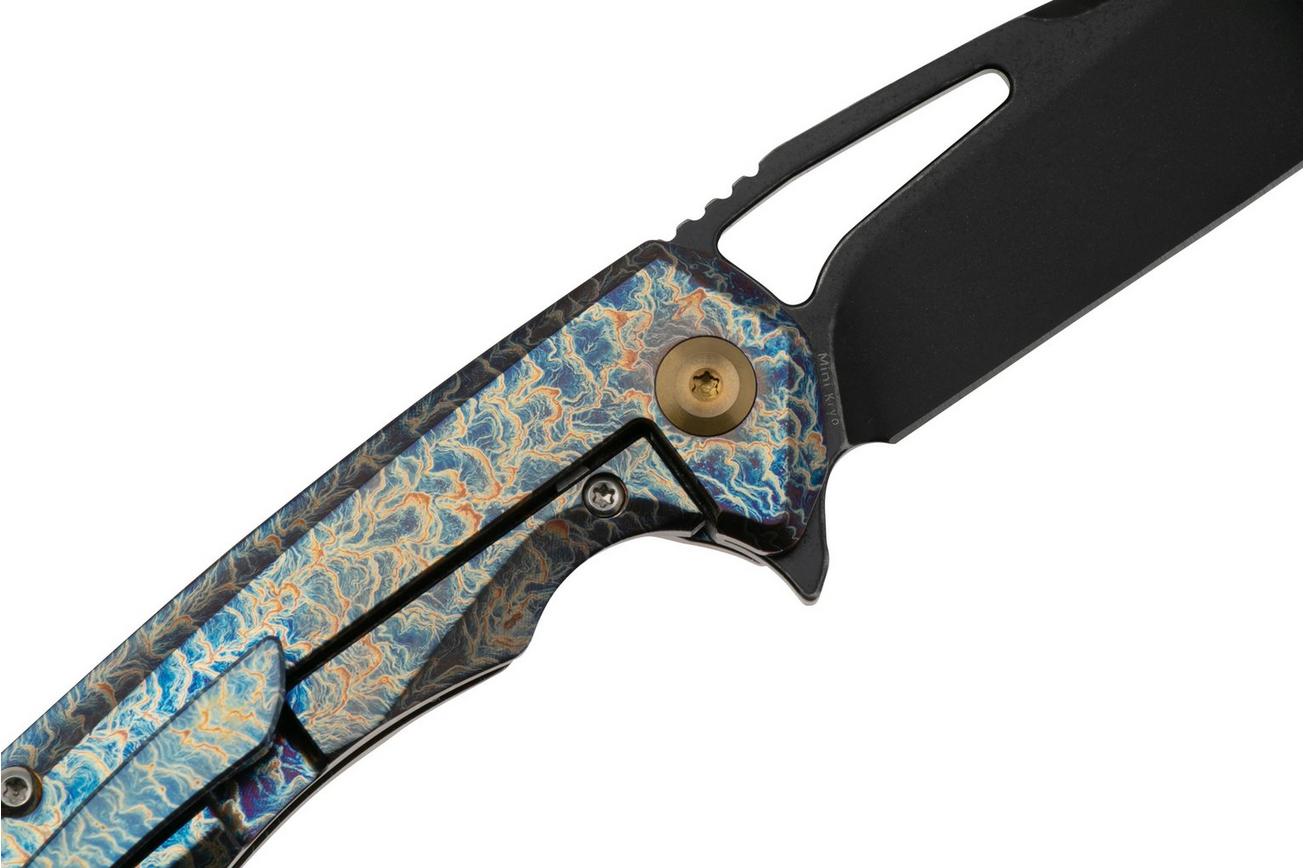 Kansept Mini Kryo K2001A6 Blackwashed CPM S35VN, Lightning Strike Titanium, zakmes, Kim Ning design