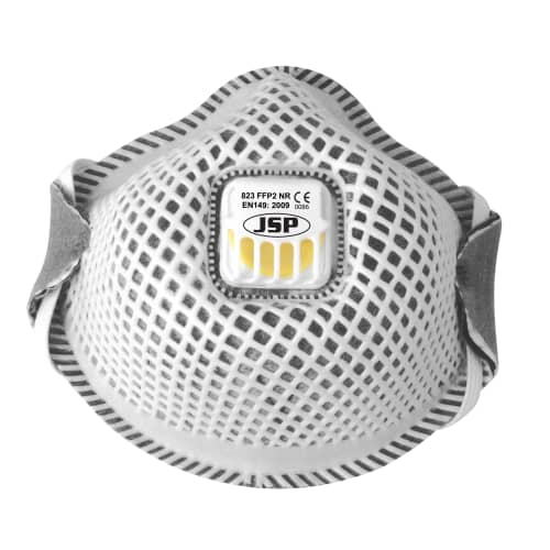 Masque de protection anti-poussières Flexinet 823 FFP2 JSP OV anti-odeur forme coque avec valve
