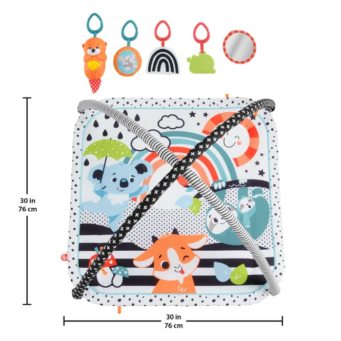 Fisher-Price - 3 in 1 Musik, Glow & Grow Spieldecke