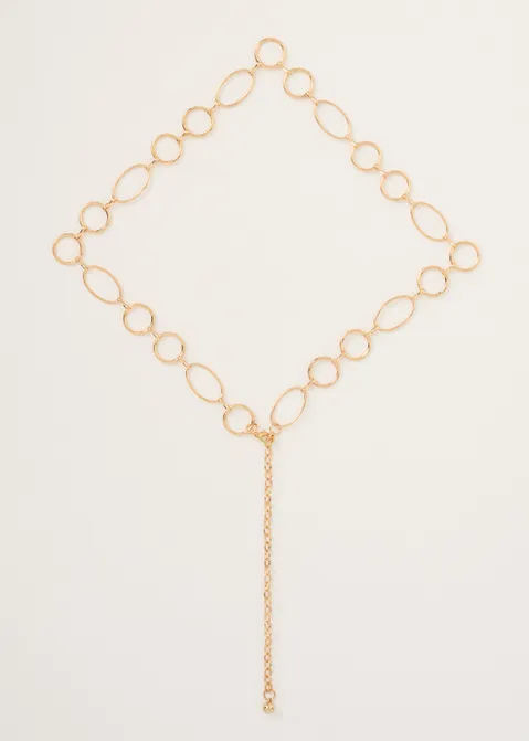 Kettingriem met ringen goud (GOUD)