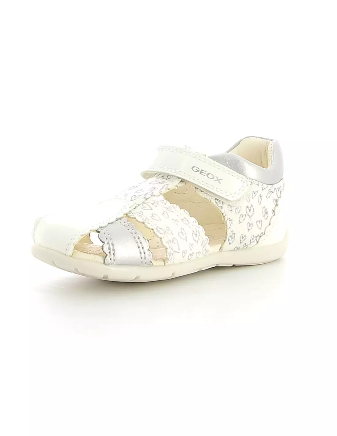 GEOX GEAMA B151QC 0007 - Sandales & nu-pieds Whitesilver
