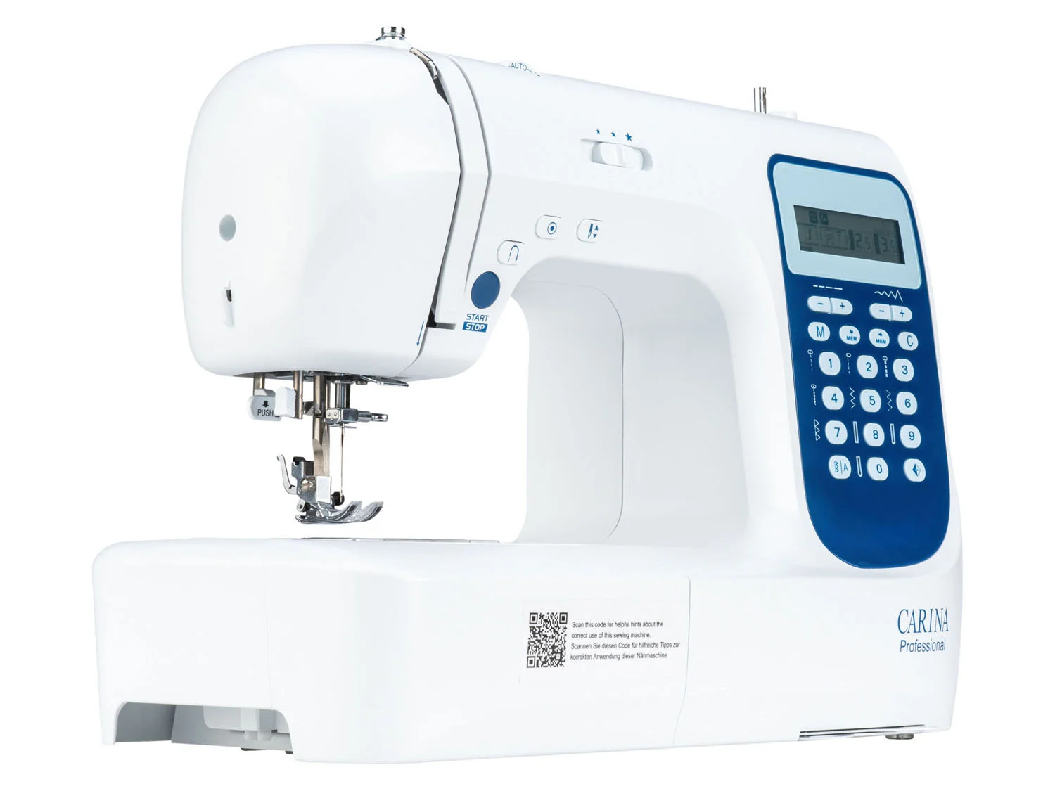 Carina Professional Computer-N&auml;hmaschine, Einf&auml;delhilfe