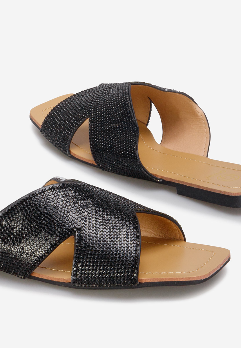 Mules élégantes noirs Reya