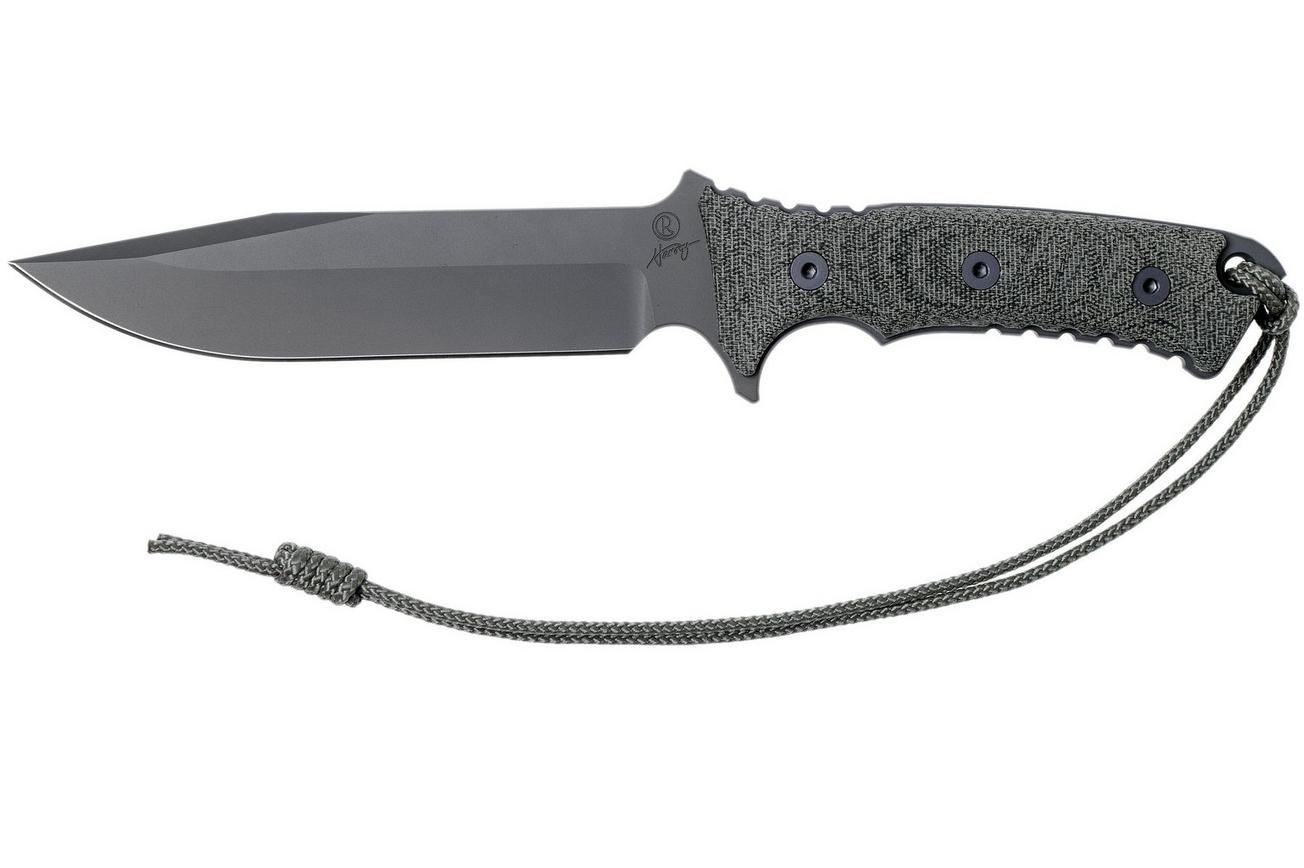 Chris Reeve Pacific Black PAC-1000 survivalmes, non serrated