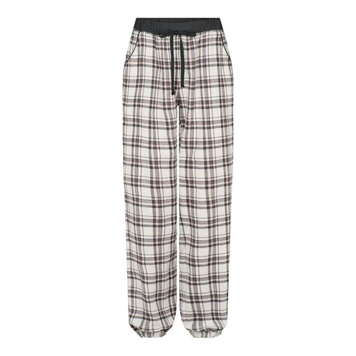 Lady Avenue Cotton Flannel Pyjamas, Graphite, L
