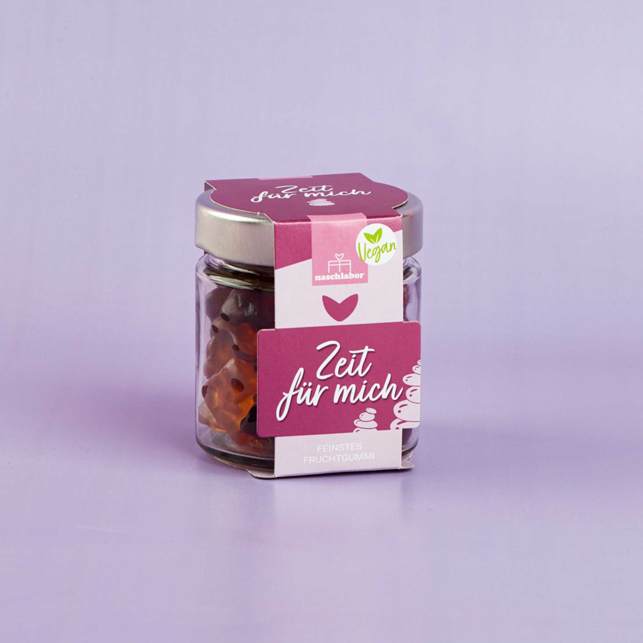 naschlabor 8 Gläser Fruchtgummi Vegan Zeit für mich Groß-Verpackung