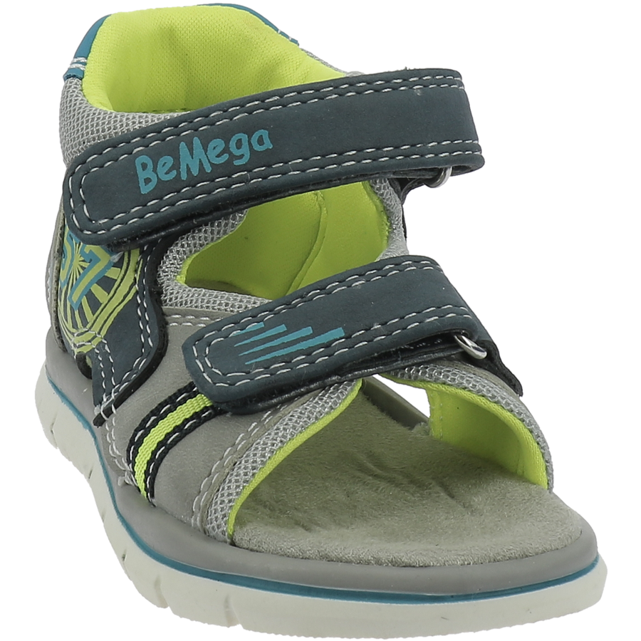 Be Mega Sandale navy-grey-yellow