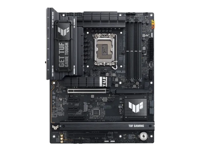 ASUS TUF GAMING Z890-PLUS WIFI - Bundkort - ATX - LGA1851 sokkel - Z890 Chipset - USB4, USB-C 3.2 Gen 2x2, USB 3.2 Gen 2, USB 3.2 Gen 1 - Wi-Fi 7, Bluetooth, 2.5 Gigabit LAN - onboard grafik (CPU påkrævet) - HD Audio (8-kanaler)