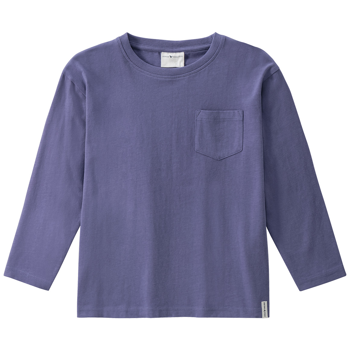 Jonas Nielsen Jungen Langarmshirt in Unifarben lila