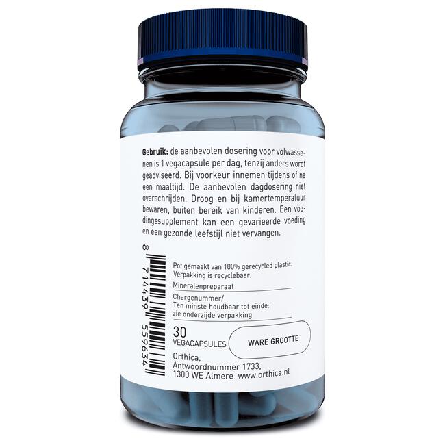 Orthica magnesium tauraat 30 vegan caps