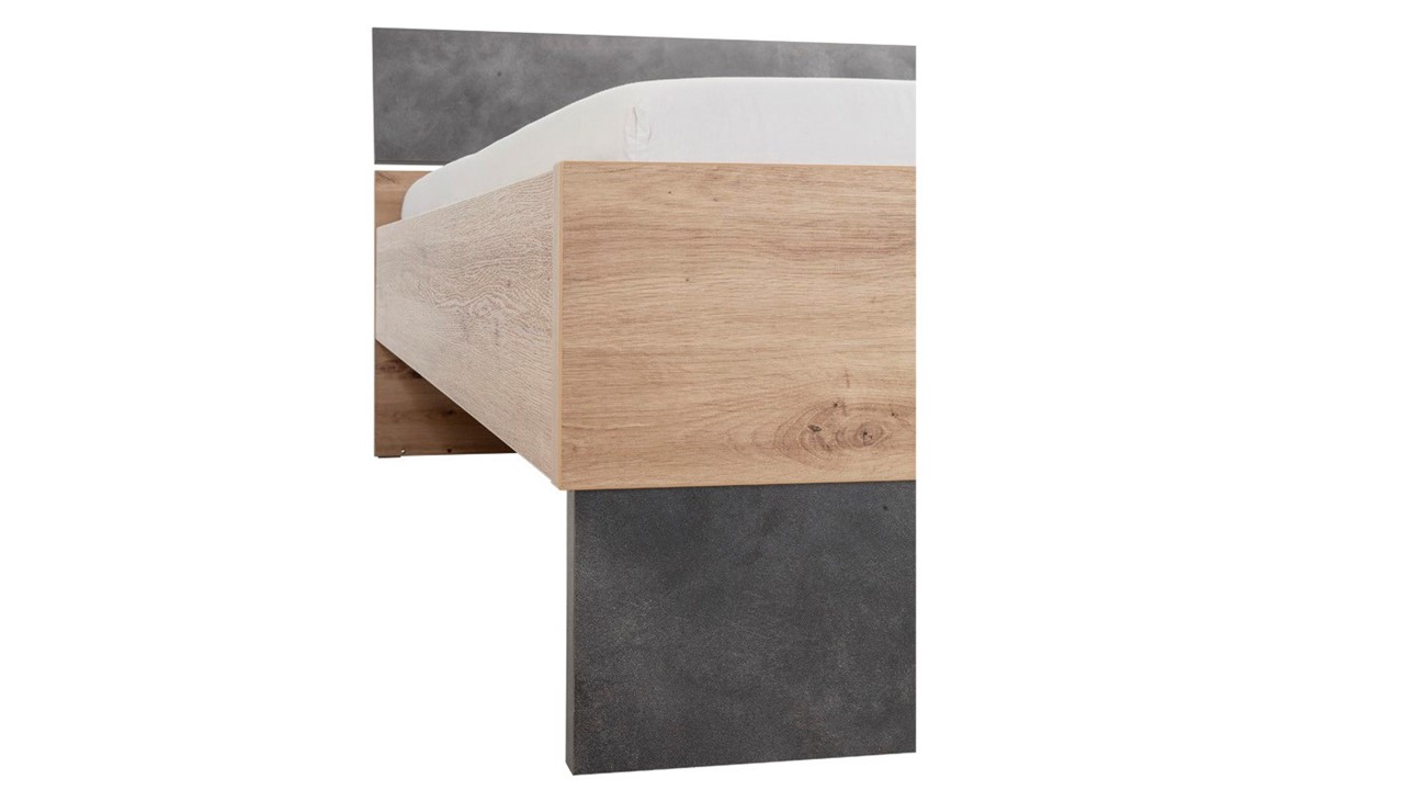 Bed Lafabrica artisan oak/stone