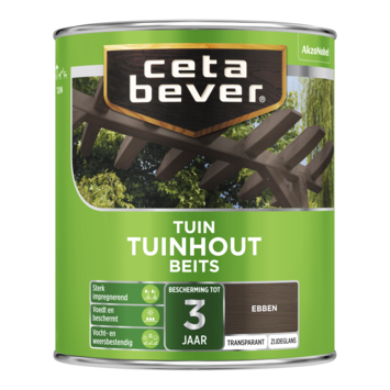 CetaBever Tuinhoutbeits transparant ebben zijdeglans 750 ml