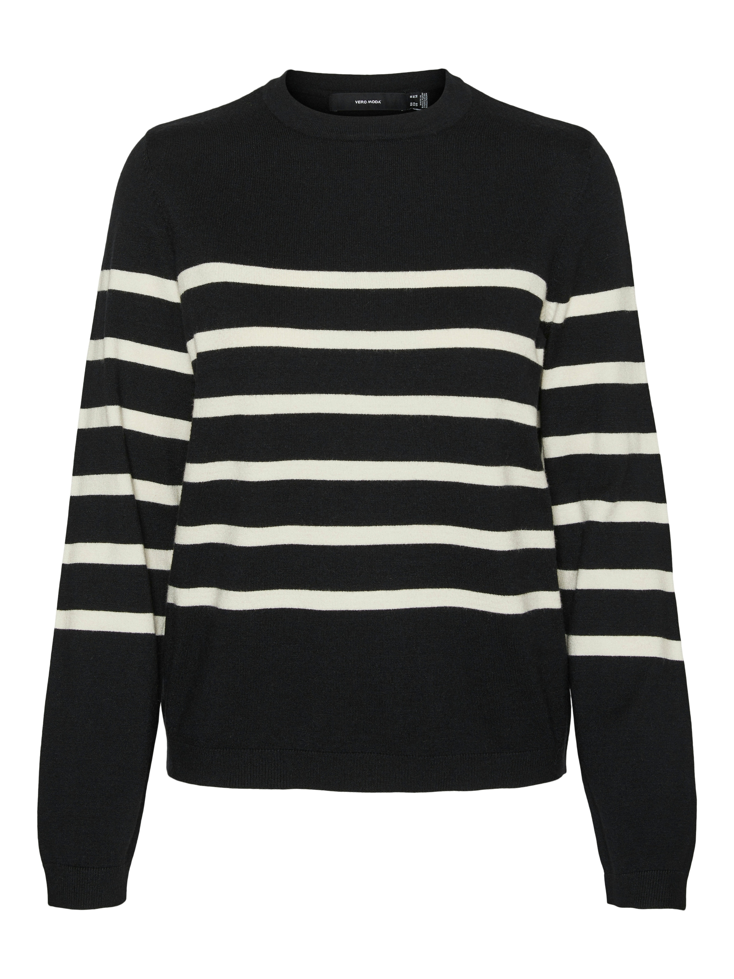 Vero Moda Rundhalspullover »VMSABA PLAIN LS O-NECK PULLOVER GA NOOS«