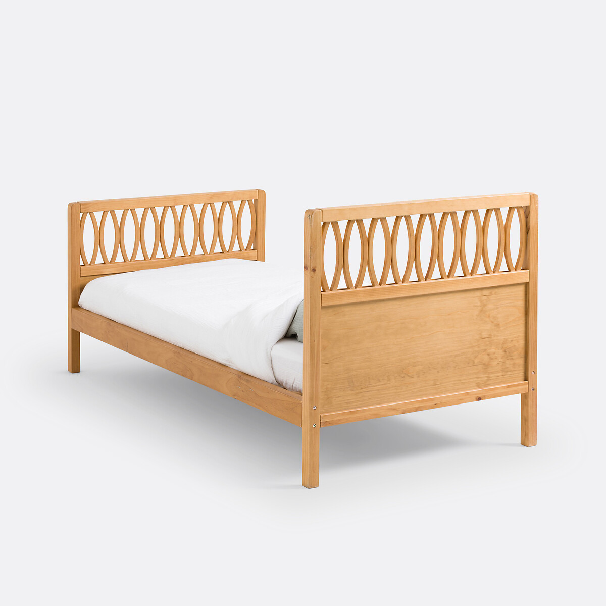 LA REDOUTE INTERIEURS<br>Cama vintage com estrado de ripas, pinho maciço, Malásia