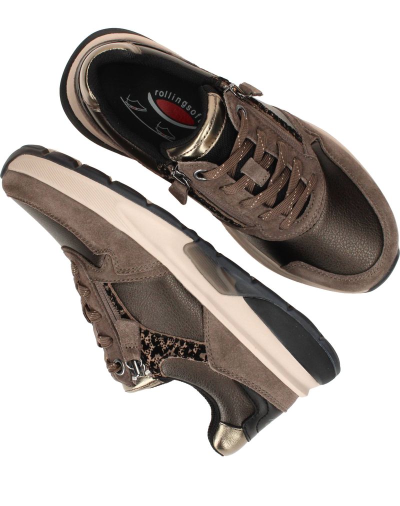 Gabor Rollingsoft Sneakers Bruin Dames