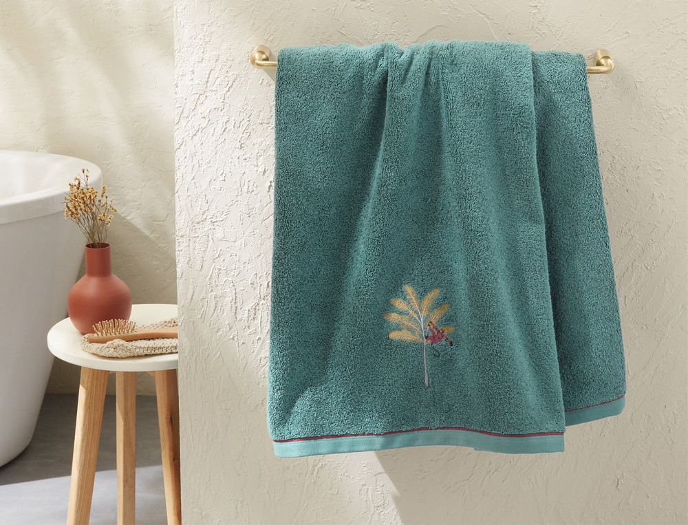 Serviette de bain-Sous un palmier