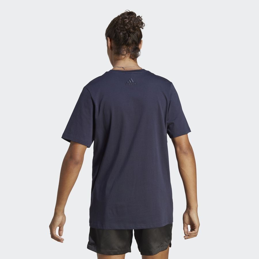 adidas T-Shirt Essentials Big Logo - Bleu Marine/Blanc