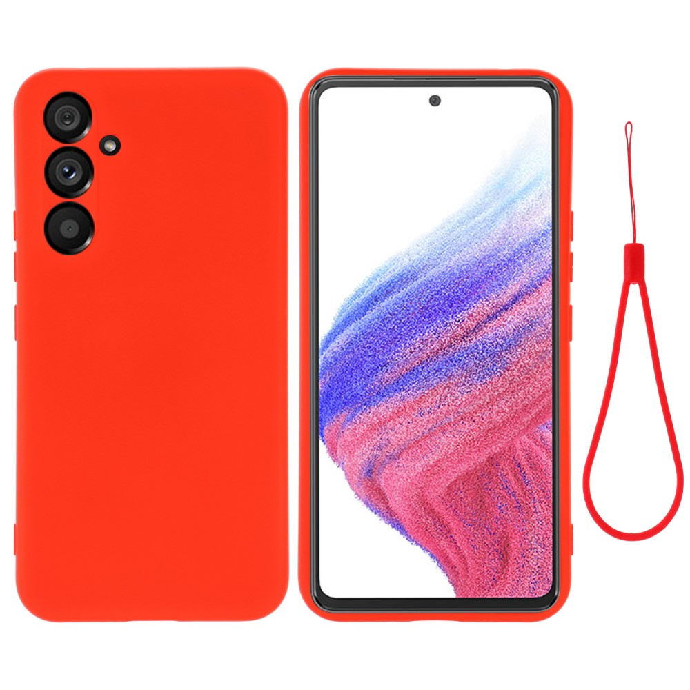 Samsung Galaxy A54 5G Silikon Case Hülle mit Kameraschutz - Rot