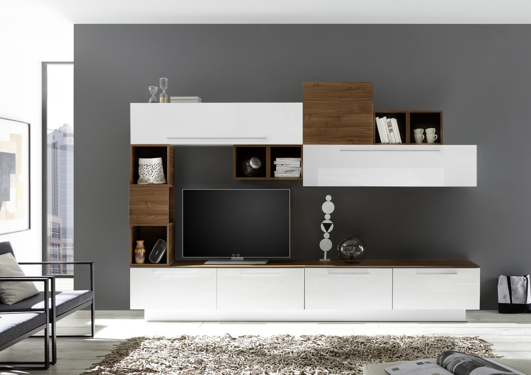 Benvenuto Design Infinity 138 cm Wandmeubel Handvat Onder