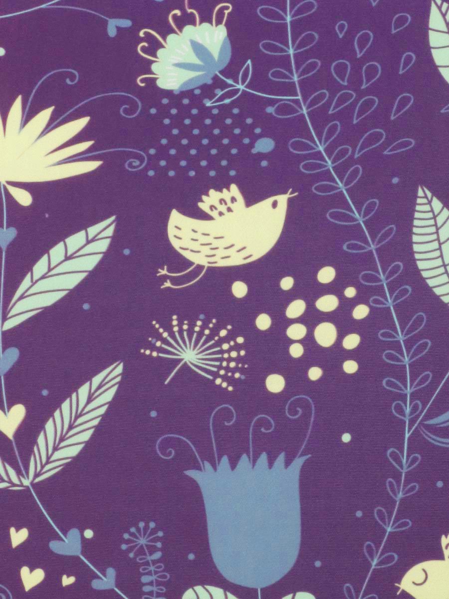 Housse de valise Periea Purple with Yellow Birds M