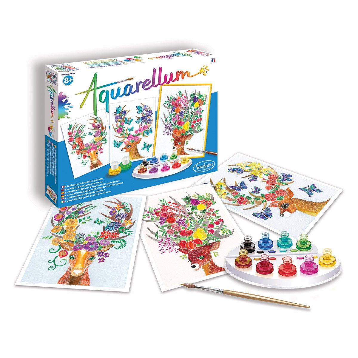 Aquarellum Cerfs enchantés