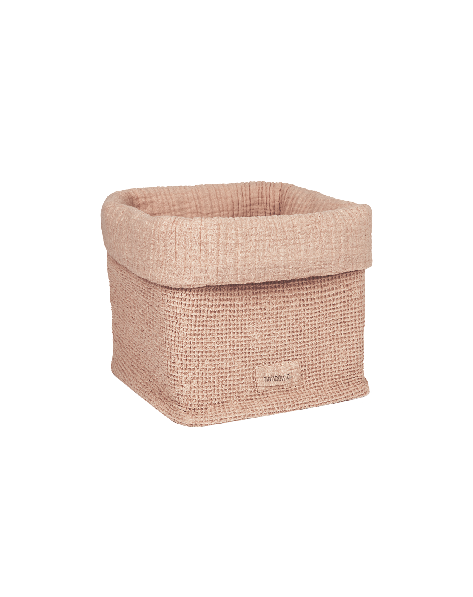 Panier wabi-sabi en coton lavé | Rose