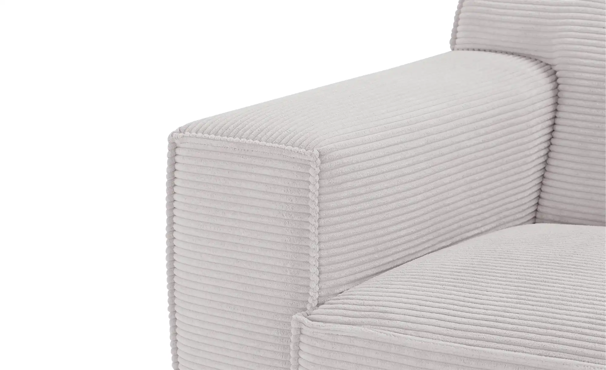 SOHO Ecksofa Cord Weiß Trenisha