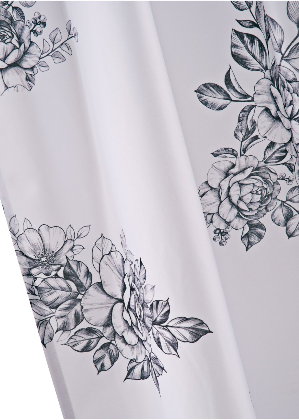 Panneau microfibre en polyester recyclé avec imprimé floral (1 pce.)