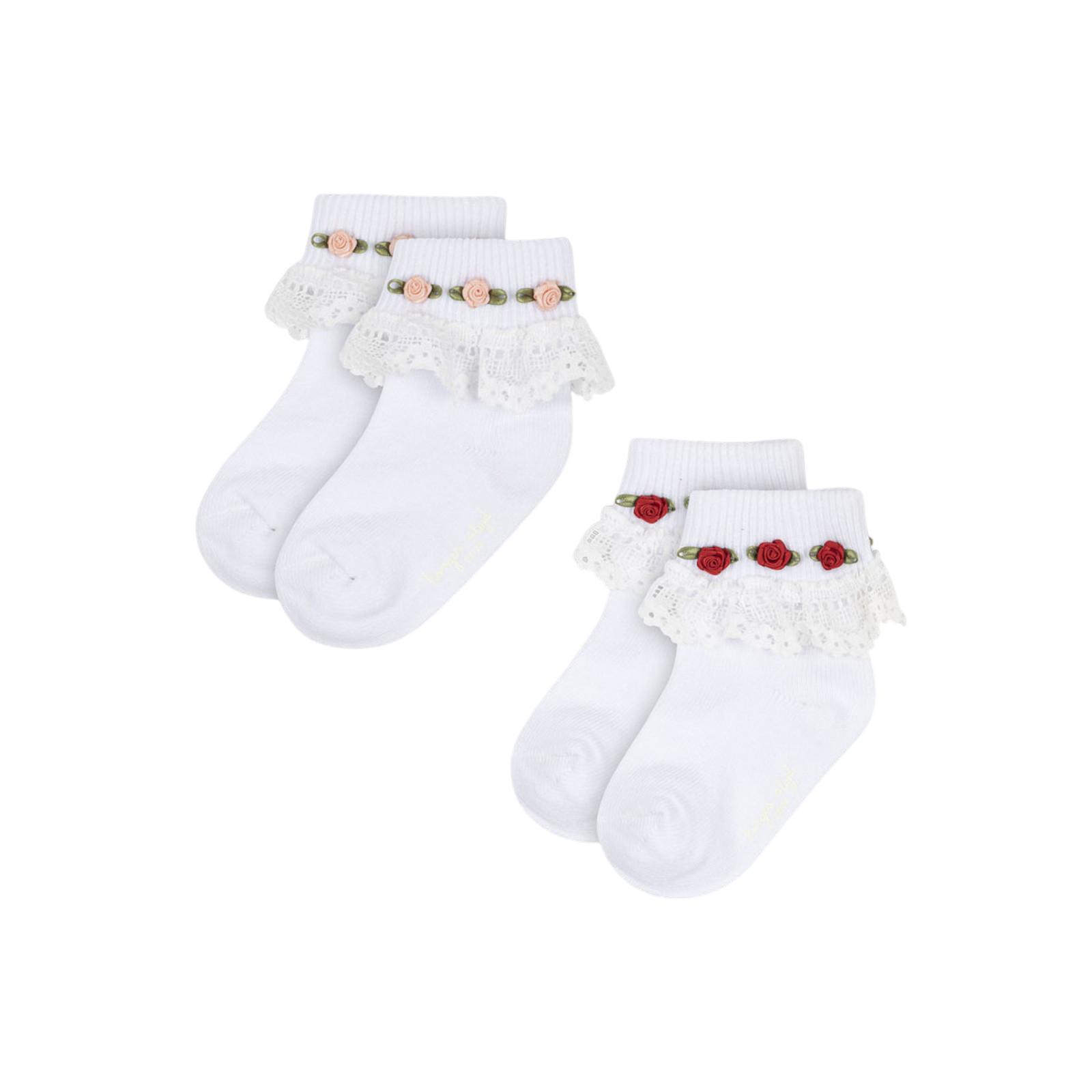 Socken 2er-Set Lace Optic White