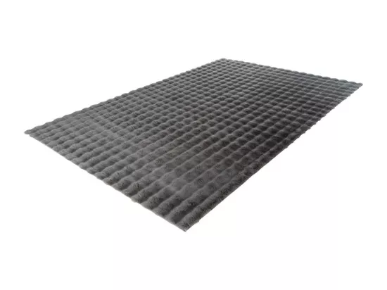 Tapis 290x200cm, design H008Y coloris graphite - Confort et élégance pour votre intérieur