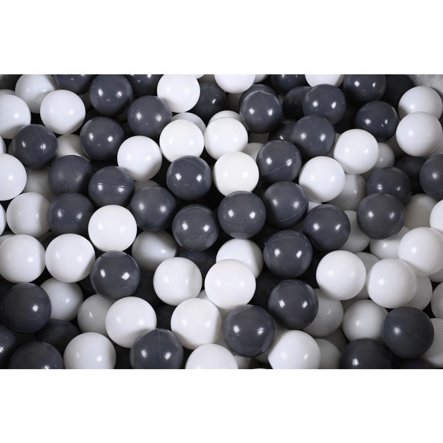 knorr toys® Bällebad soft - Geo cube grey - 300 balls greycreme grau