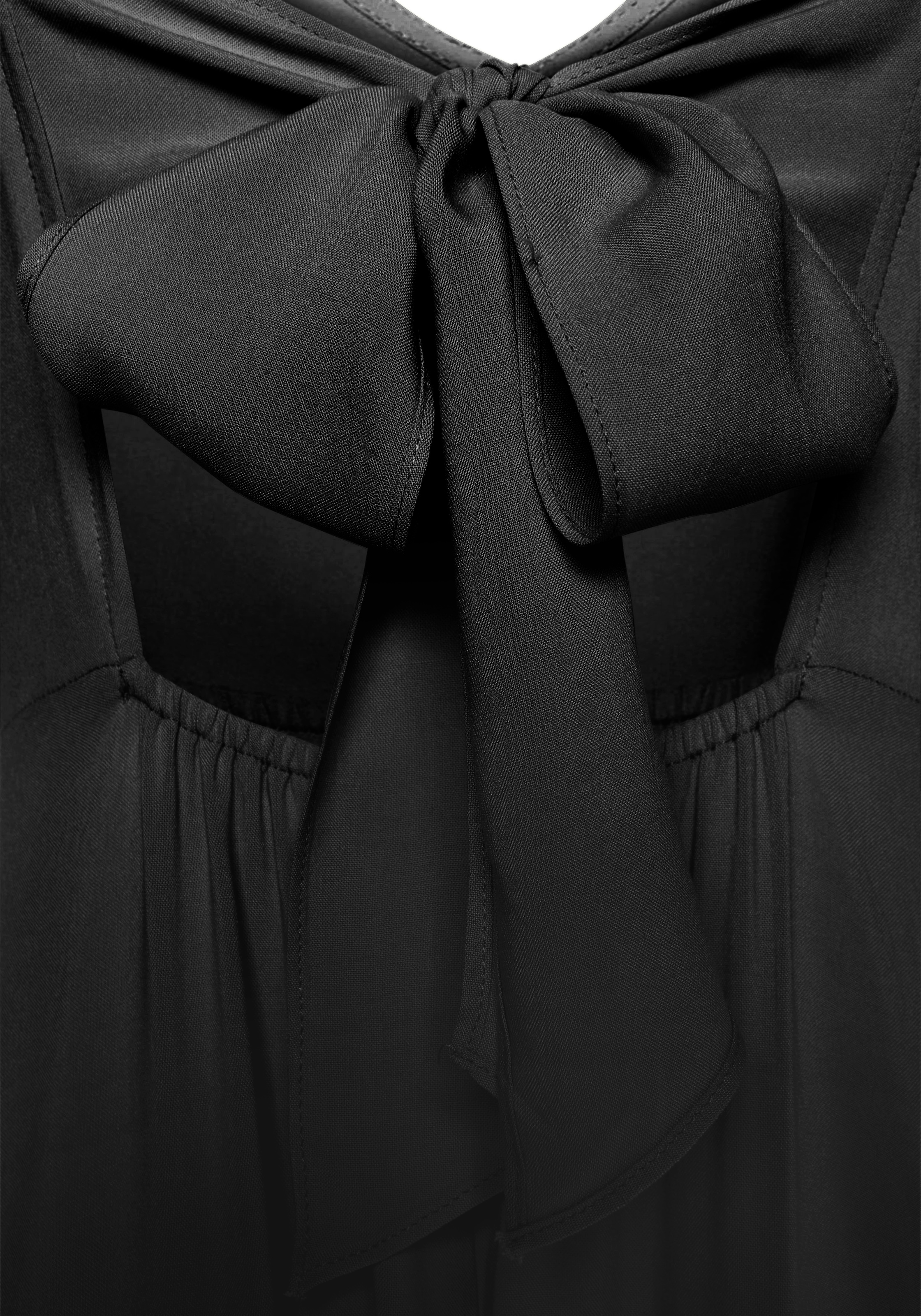 LASCANA Maxikleid aus gewebter Viskose, Cut-Out am Rücken, Sommerkleid